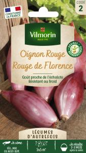 Oignon Rossa di Firenze (Rouge Long de Florence race Simiane) - Légumes d'Autrefois